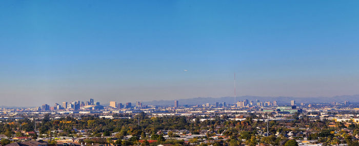 Phoenix downtown from south mountain park and preserve, pima canyon hiking, phoenix arizona. usa