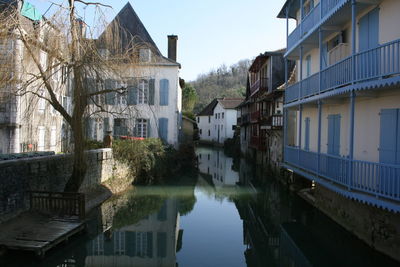Reflection of buildings in canal