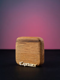 High angle view of dices on table