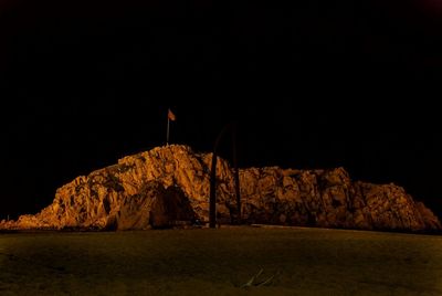 View of landscape at night