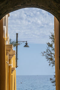 Characteristic streets with arches in the picturesque village of varigotti