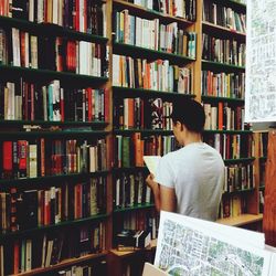 View of books on book