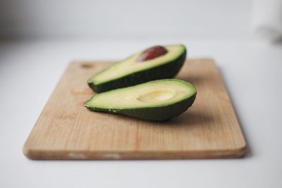 Close-up of vegetables on cutting board