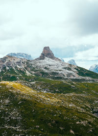 Scenic view of mountain against sky