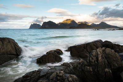 Scenic view of sea against sky