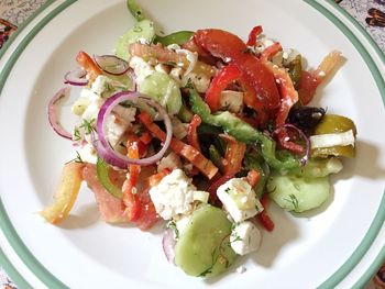 Close-up of salad in plate