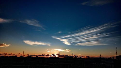 Scenic view of sky at sunset