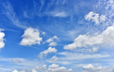 Low angle view of clouds in sky