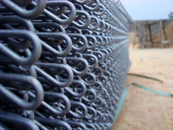 Close-up of metal chain