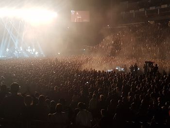 Crowd at music concert