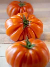 Close-up of pumpkin on table