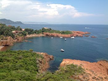 Scenic view of sea against sky