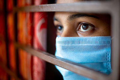 Close-up portrait of teenage girl