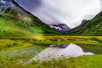 Scenic view of lake