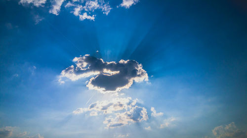 Low angle view of cloudy sky