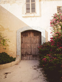 Entrance of building