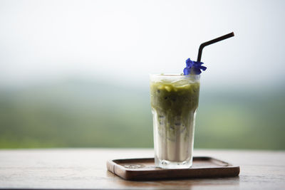 Close-up of drink on table