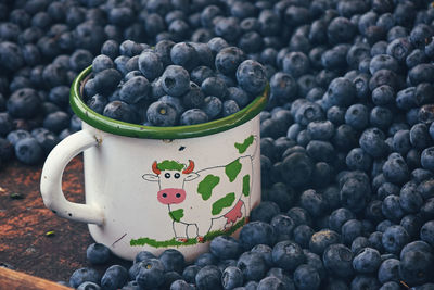 Close-up of blueberries