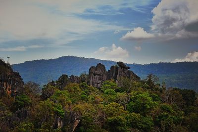 Panoramic view of landscape against sky