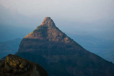 Scenic view of mountain against sky