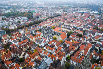 High angle view of cityscape