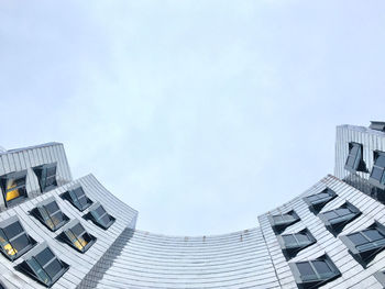 Low angle view of buildings against sky