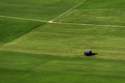 Built structure on countryside landscape