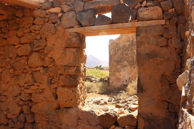 View of old ruin building