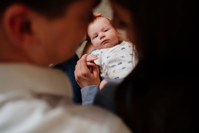 Father and baby girl