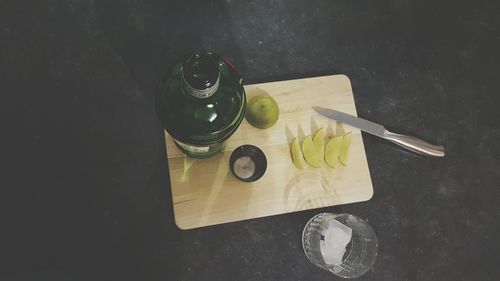 Close-up of food on table