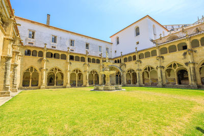 Low angle view of historical building against sky