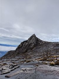 Scenic view of rocky mountains against sky