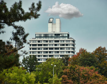 Low angle view of building against sky