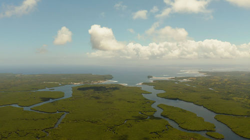 Scenic view of landscape against sky