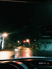 Light trails on street