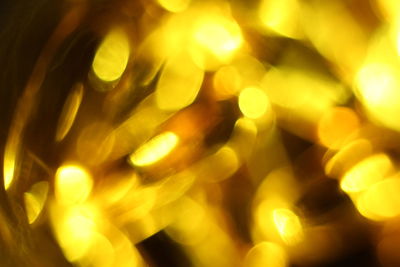 Defocused image of illuminated lights