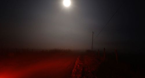 Scenic view of moon at night