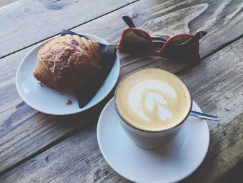 Coffee cup on table