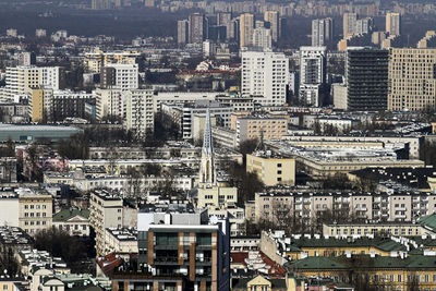 Aerial view of city