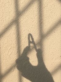 Shadow of people on wall