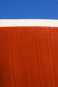 Full frame shot of red wall