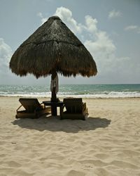 Lifeguard hut on beach