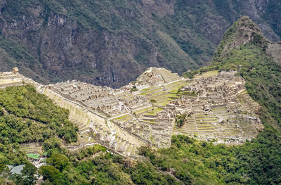 High angle view of a mountain