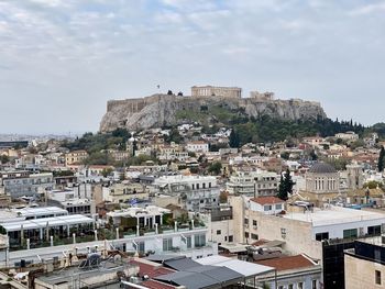 View of the acropolis hill