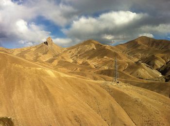 Scenic view of desert against sky