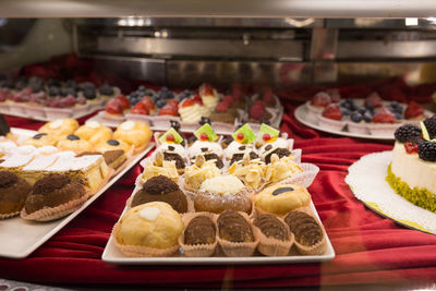 Close-up of dessert in plate on table