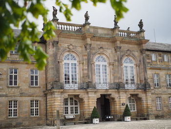 Low angle view of historical building against sky