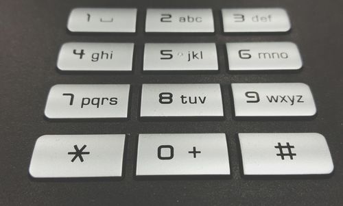 Close-up of text on computer keyboard