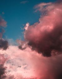 Low angle view of clouds in sky