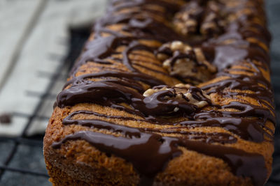 Close-up of chocolate cake